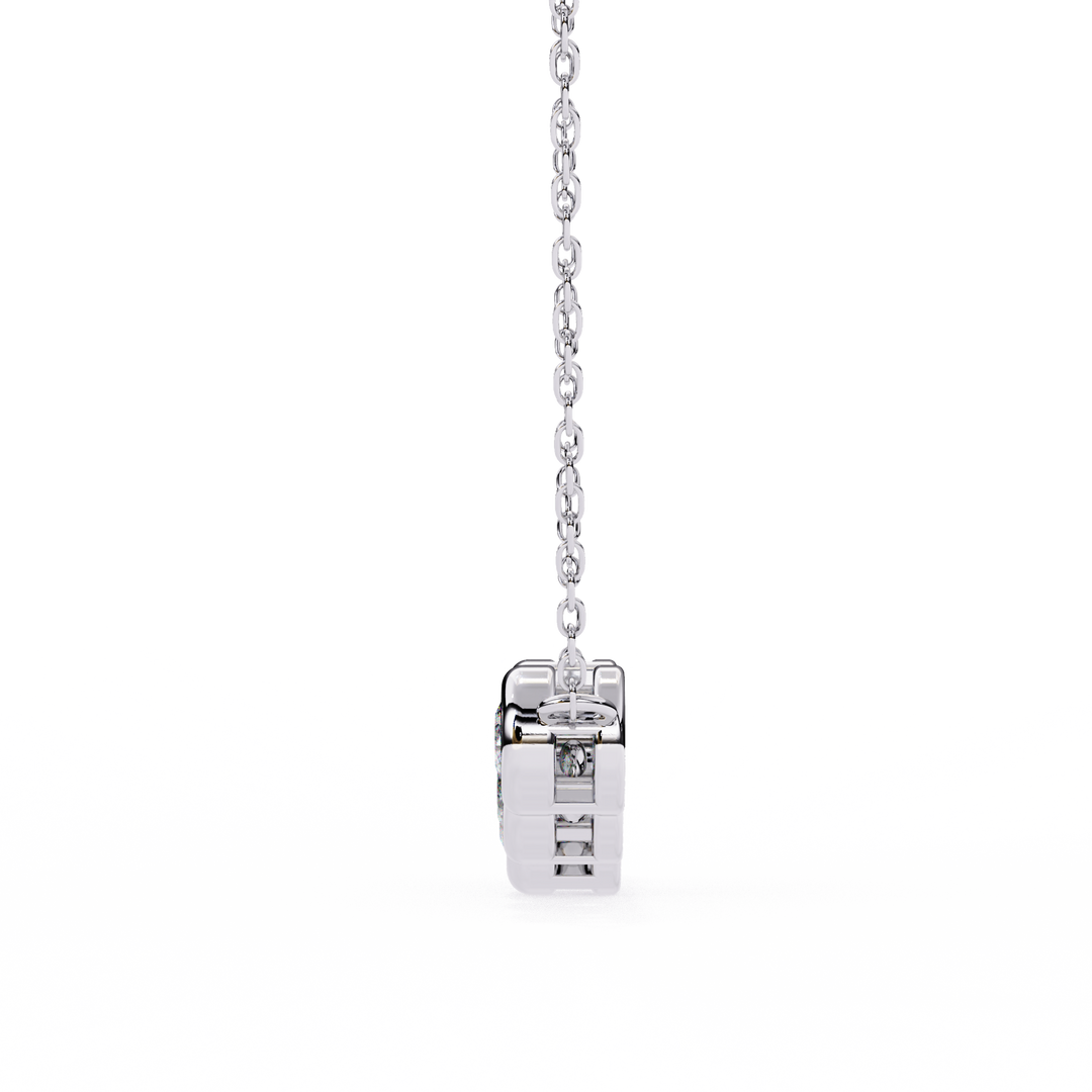 Elegant 5 Stone Lab Diamond Pendant
