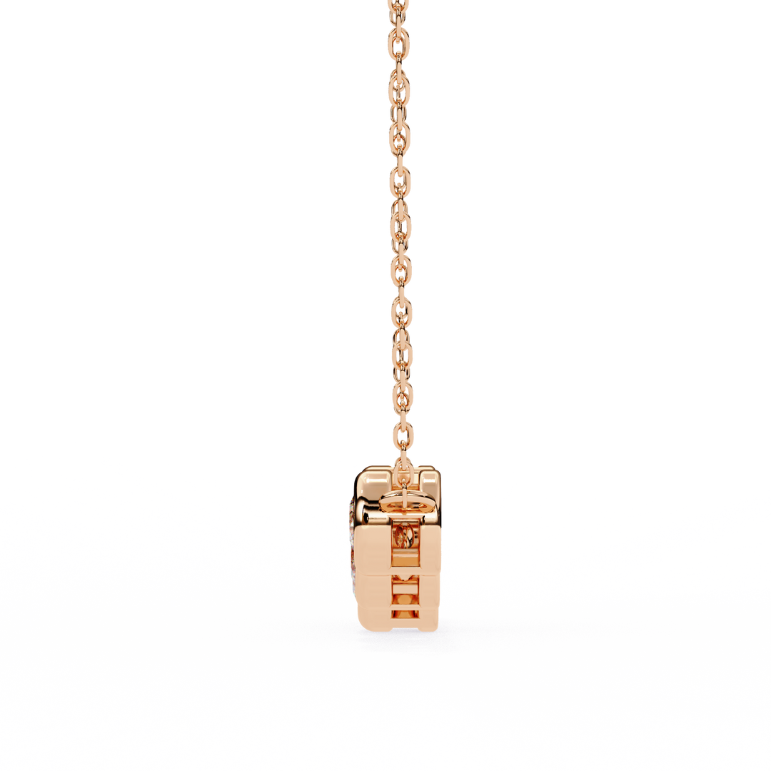 Elegant 5 Stone Lab Diamond Pendant