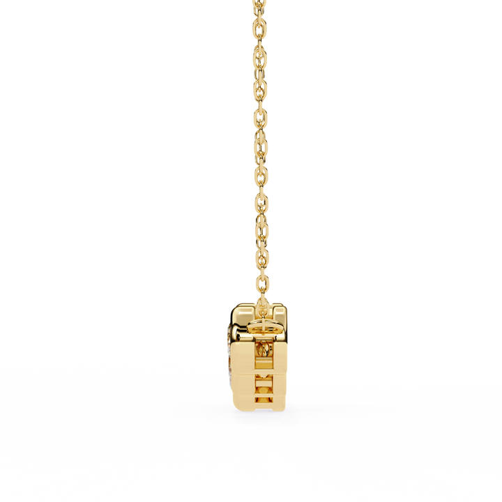Elegant 5 Stone Lab Diamond Pendant